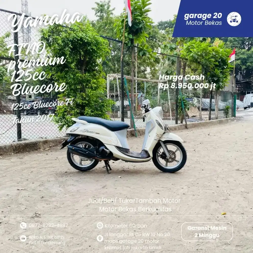 Yamaha Fino Premium 125cc Bluecore Fi Tahun 2017