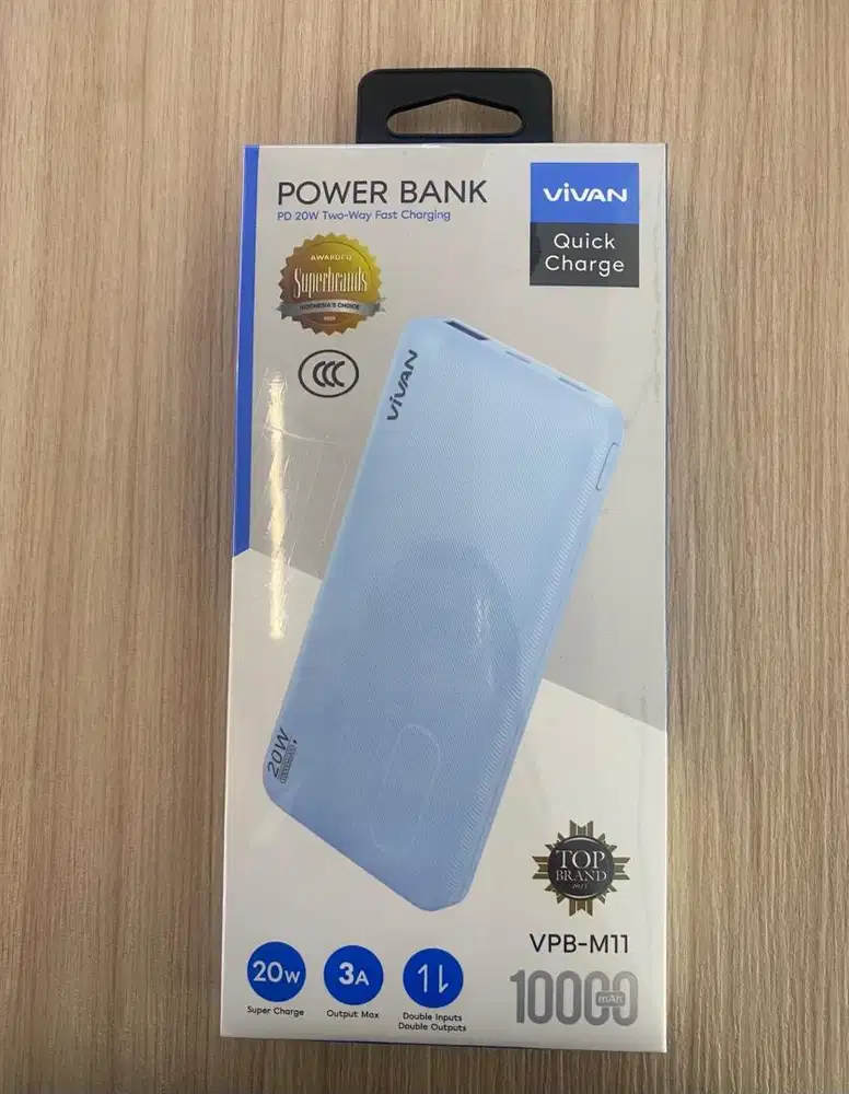 powerbank vivan vpb m11 blue