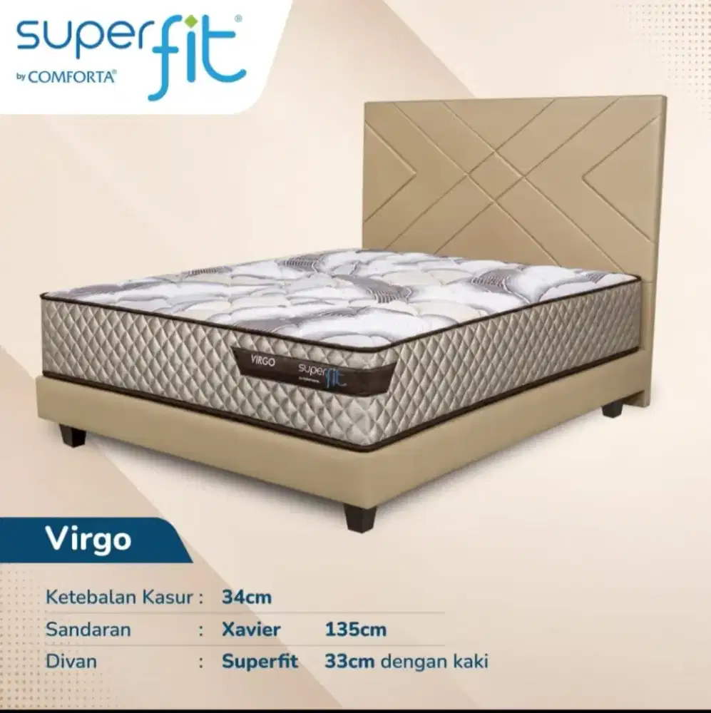 springbed comforta superfit virgo tebal 34cm