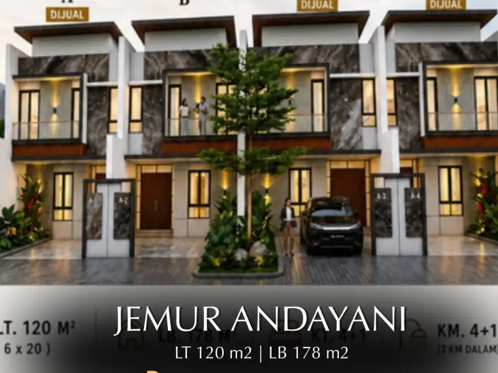 DIJUAL RUMAH 3 UNIT JEMUR ANDAYANI SURABAYA SELATAN