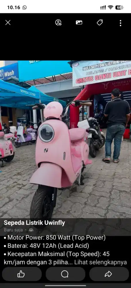 sepeda listrik nuv nyra S2