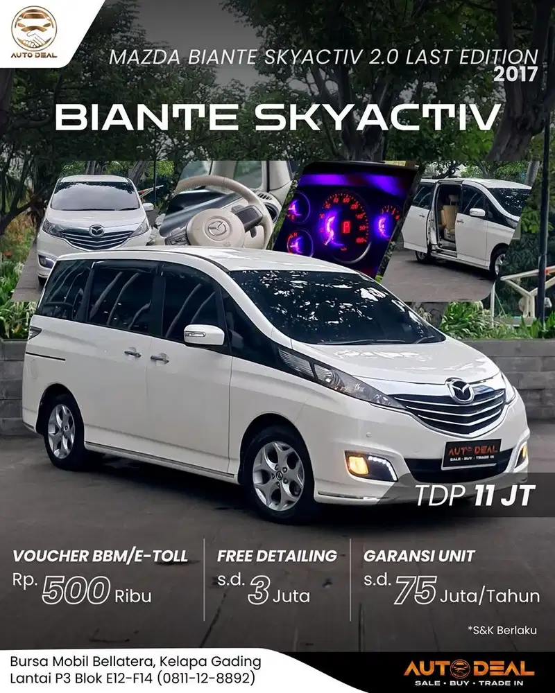Mazda Biante Skyactiv 2.0 Last Edition AT 2017