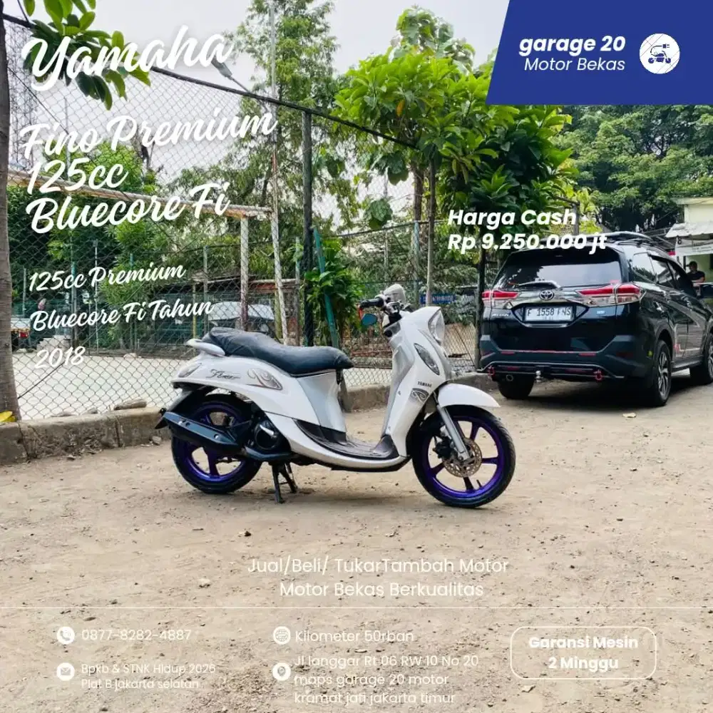 Yamaha Fino Premium 125cc Bluecore Fi Tahun 2018