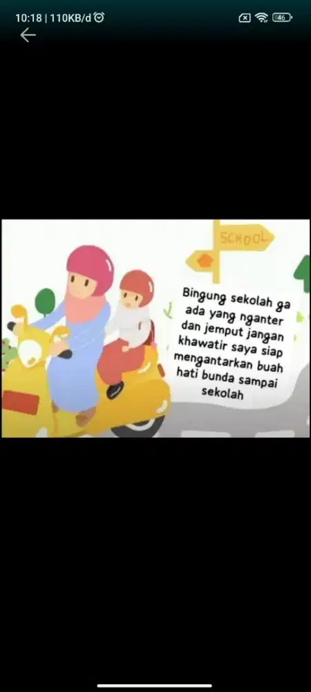Antar jemput anak sekolah