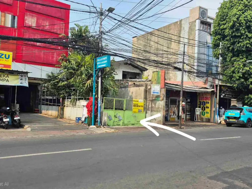 Rumah Dijual di Tepi Jalan Utama, Nol Jalan Raya Percetakan Negara Cempaka Putih Jakarta Pusat Strategis Murah Luas tanah 553m2