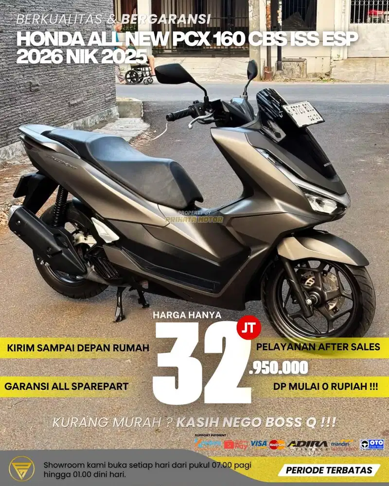 HONDA ALL NEW PCX 160 CBS ISS ESP 2026 NIK 2025