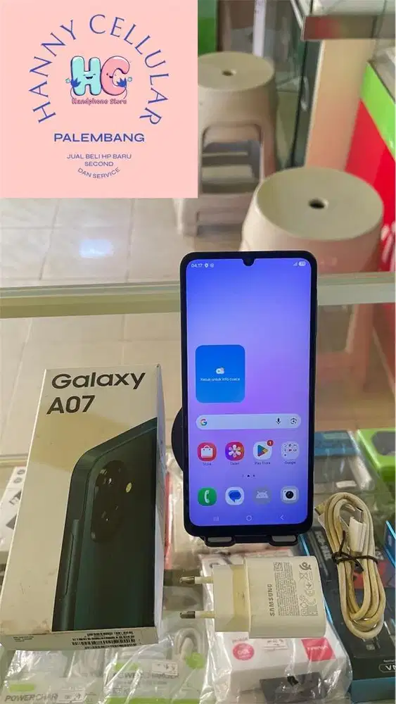 Seken Samsung A07 4/64 Fullset Mulus