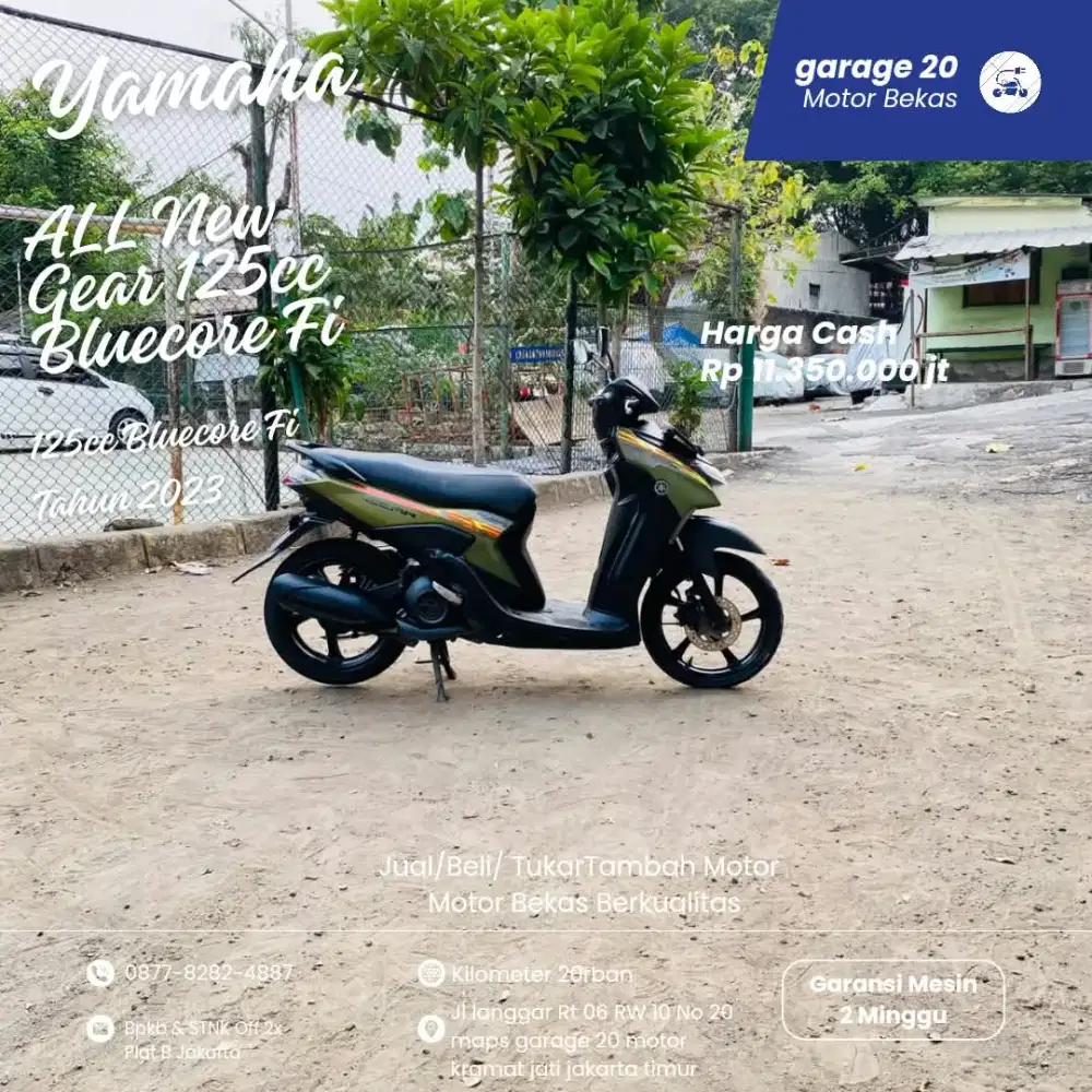 Yamaha All New Gear 125cc Bluecore Fi Tahun 2023
