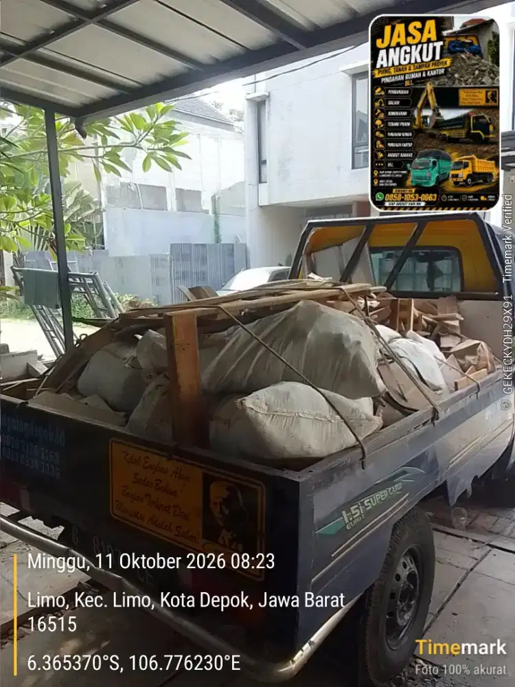 Jasa buang puing dan angkut sampah proyek