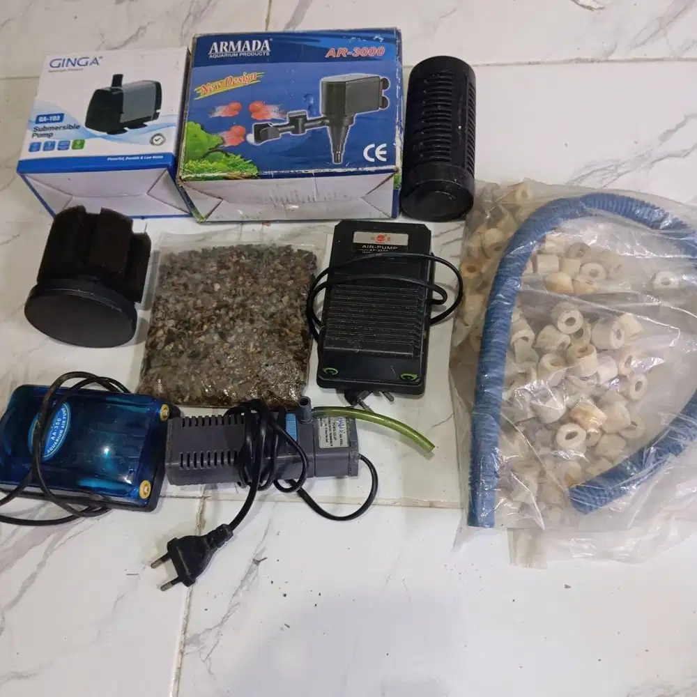 Borongan Mesin filter dan aerator 2lubang 150ribu semua