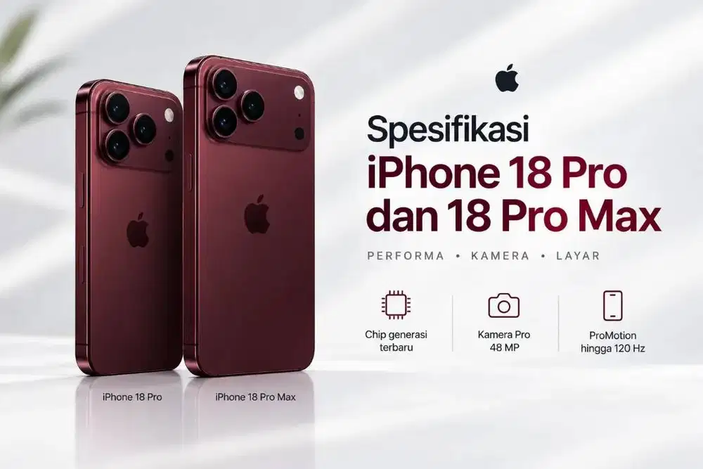 PO Iphone 18 Pro dan Pro Max Resmi Indonesia