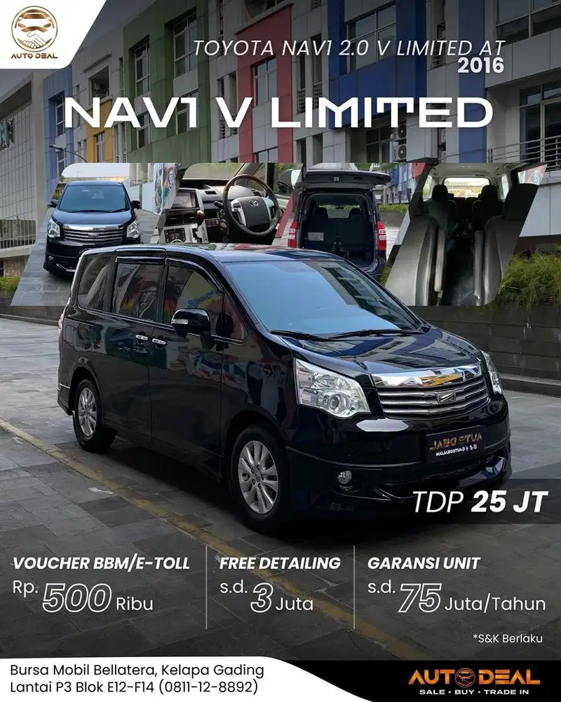 Toyota NAV1 2.0 V Limited AT 2016