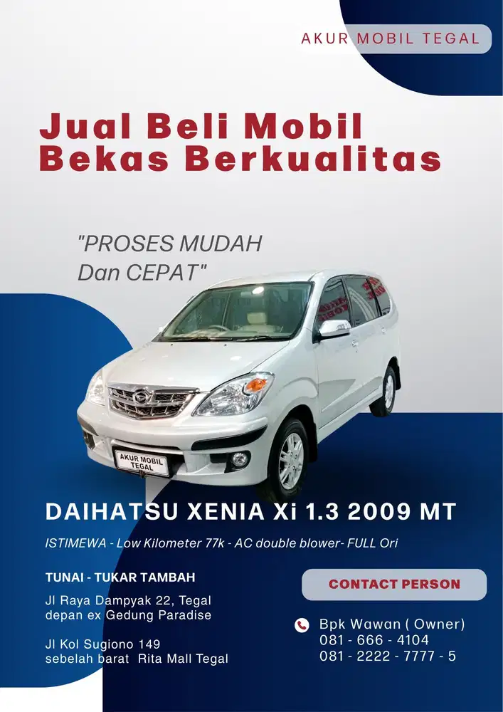 FUL ORI ISTIMEWA DAIHATAU XENIA XI MT 2009 silver LOW KM SIAP PAKAI