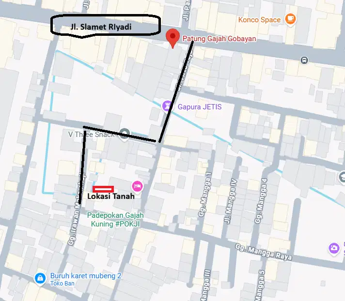 JUAL TANAH di Makamhaji Sukoharjo (dekat jln Slamet Riyadi Sukoharjo)