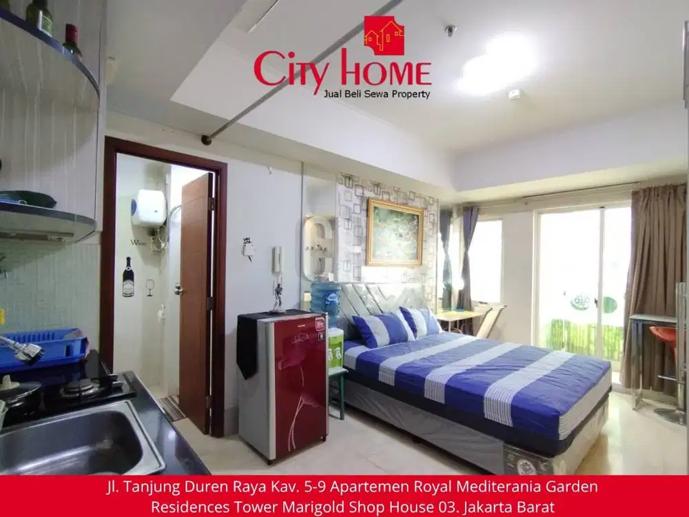 Dijual Apartemen Studio di Royal Mediterania Garden Residences