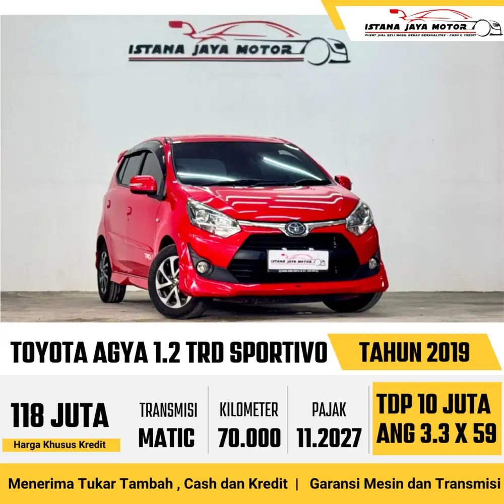 TOYOTA AGYA 1.2 TRD SPORTIVO 2019