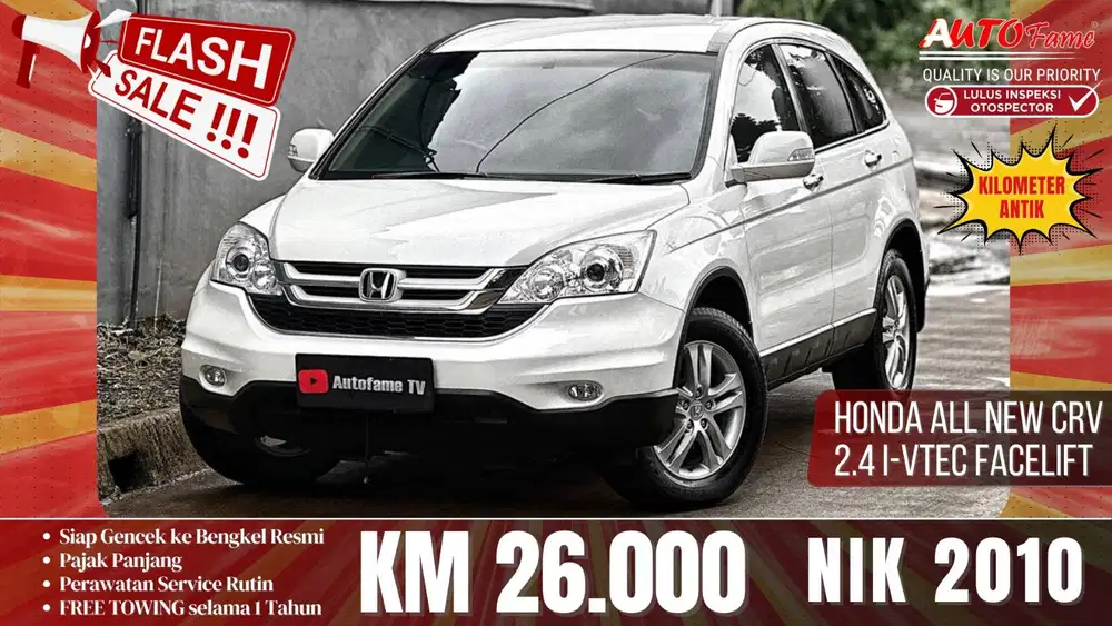 KM26RB Honda All New CRV 2.4 I-VTEC Facelift NIK 2010 Pjk Pnjng 1Thn
