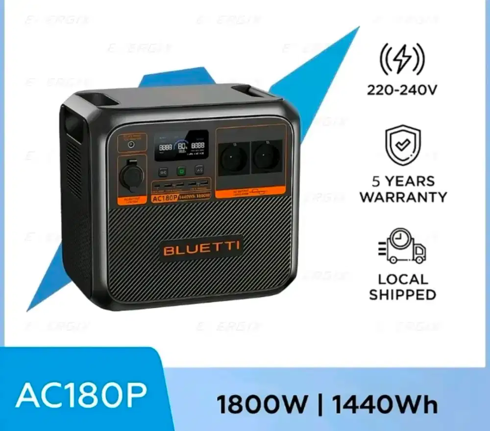 Power Station Portable Bluetti AC180P 1800W 1440Wh Home Like New