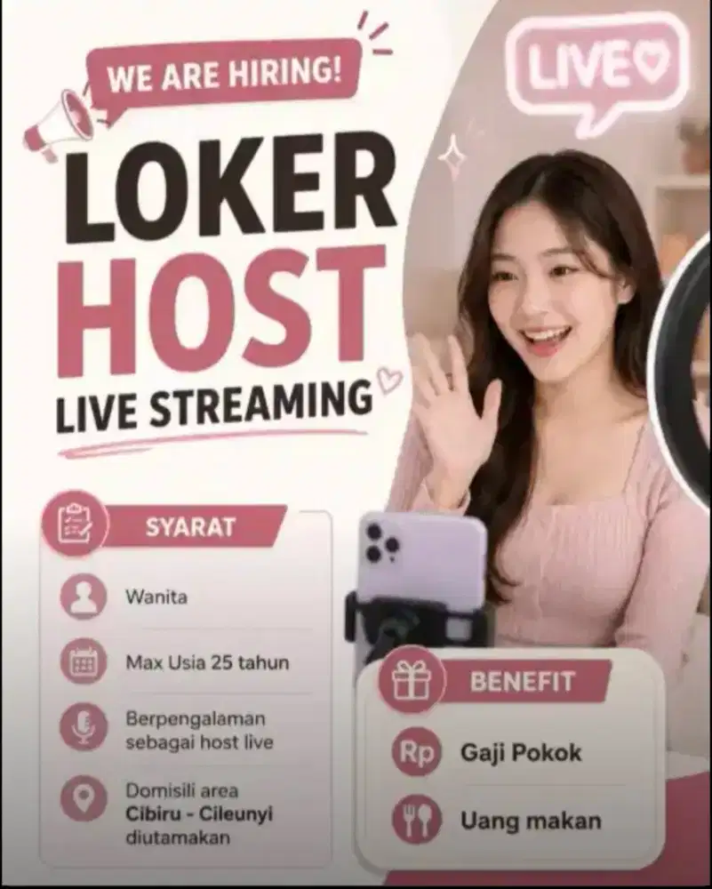 Loker hostlive 5 jam