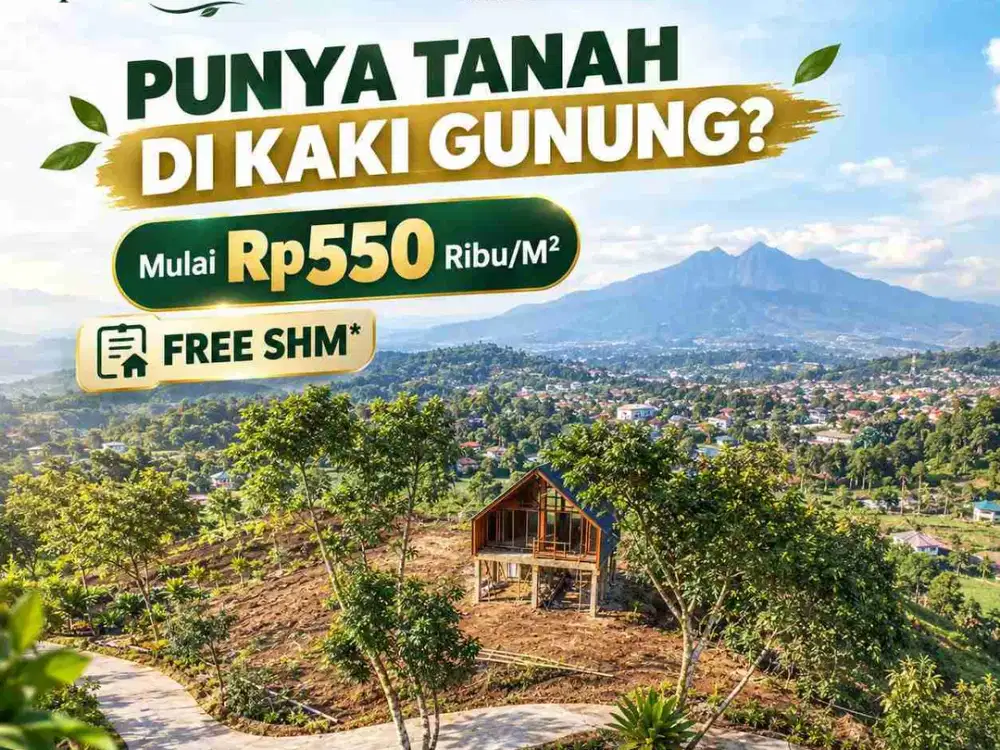 JUAL TANAH SHM MURAH CIPANAS VIEW GUNUNG PANGRANGO