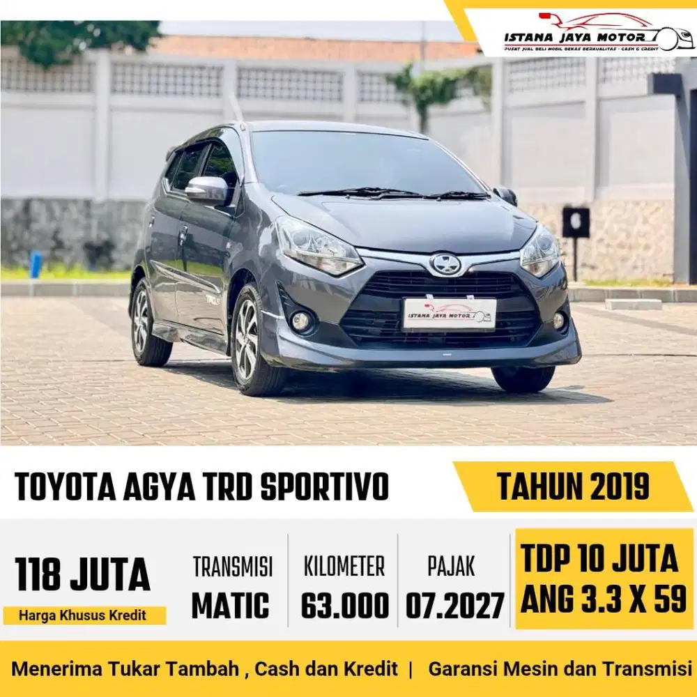 Toyota Agya S TRD 1.2 Automatic 2019 Abu