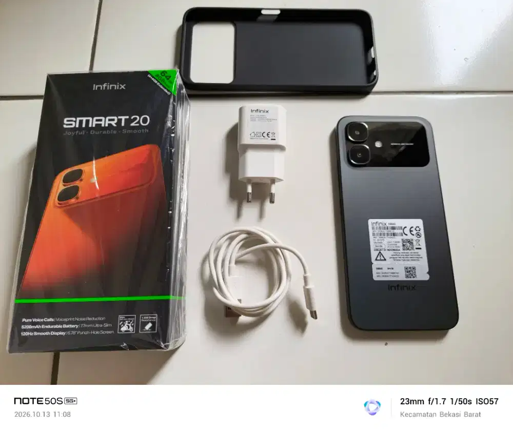 Infinix Smart 20 Black umur 13 hari