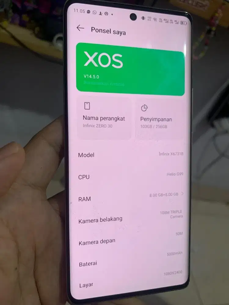 infinix zero 30 4G helio G99 original