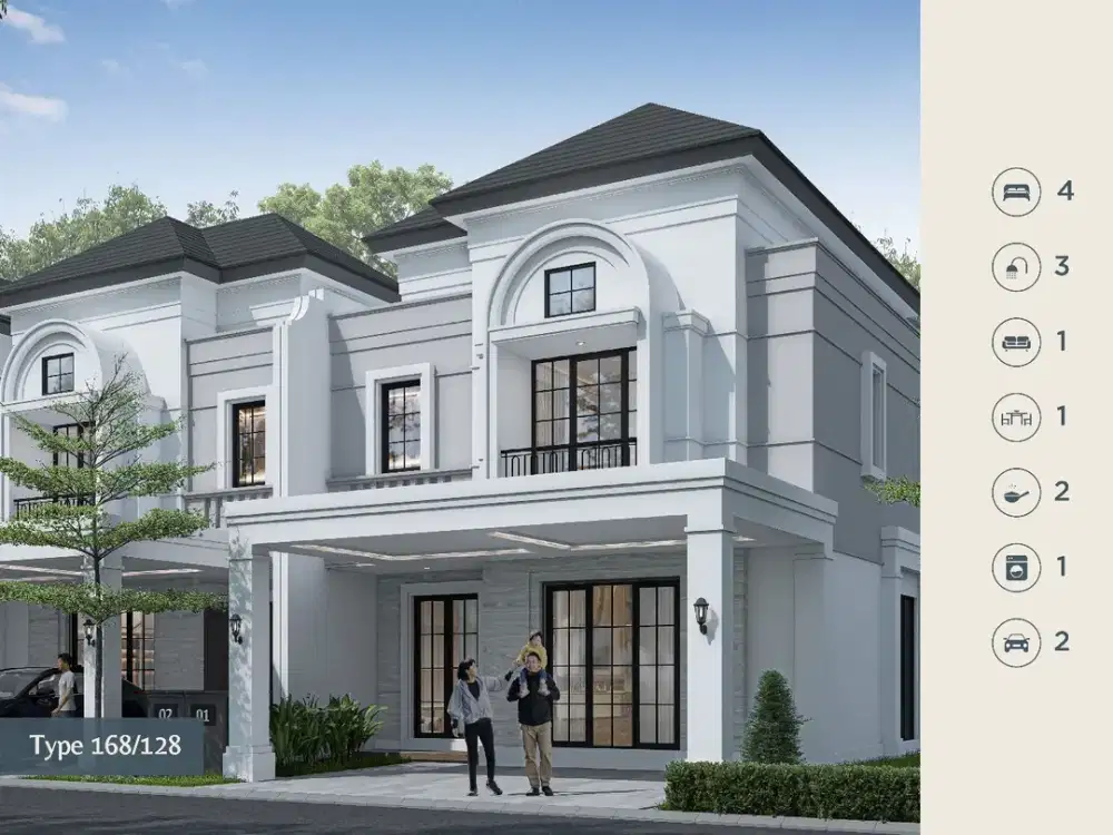 Dihjual Rumah Garden Avenue Cluster Pinewood Type 128-168
