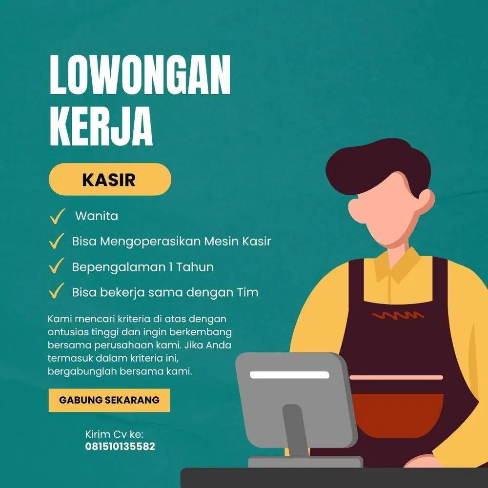 LOWONGAN KERJA KASIR RESTORAN