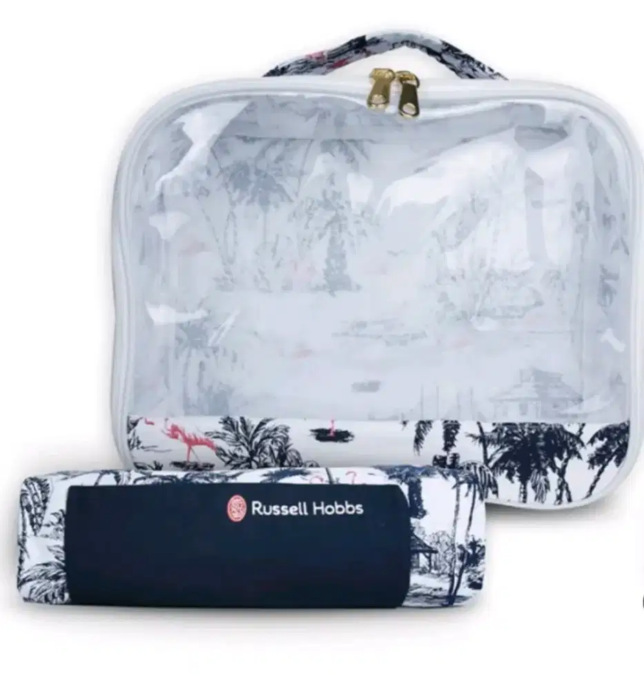 Apron Russel Hobbs + Pouch celemek navy biru