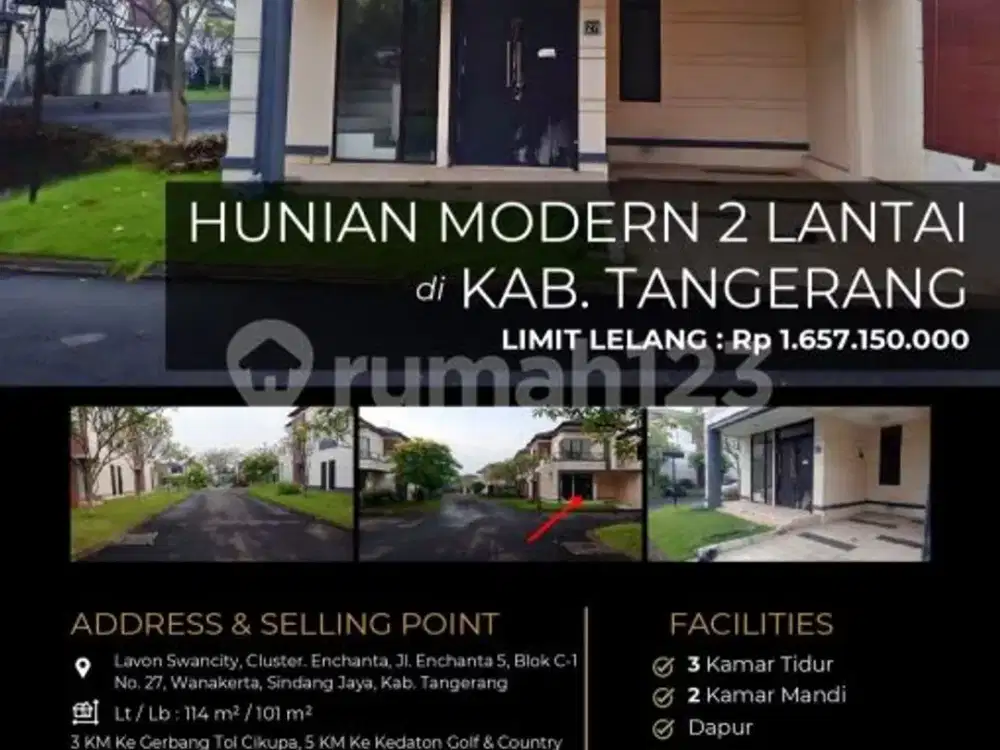 Hunian Modern 2 Lantai Nyaman dan Aman di Daerah Cluster