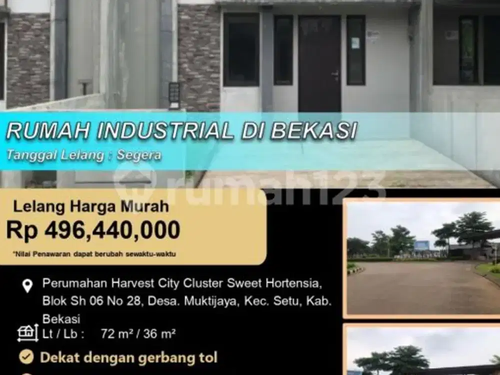 Rumah Modern Industrial Nyaman di Harvest City Bekasi