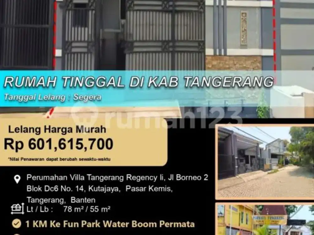 Rumah Tinggal Modern Minimalis Bagus di Kab Tangerang