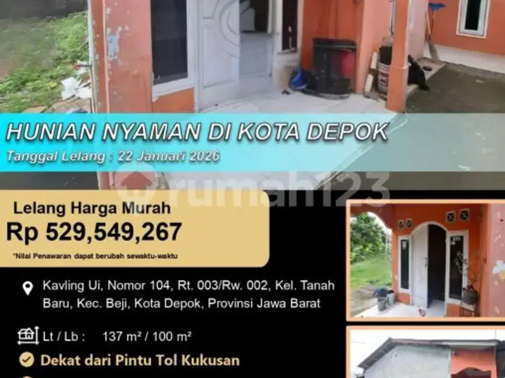 Rumah Nyaman Asri Minim Renovasi di Kota Depok