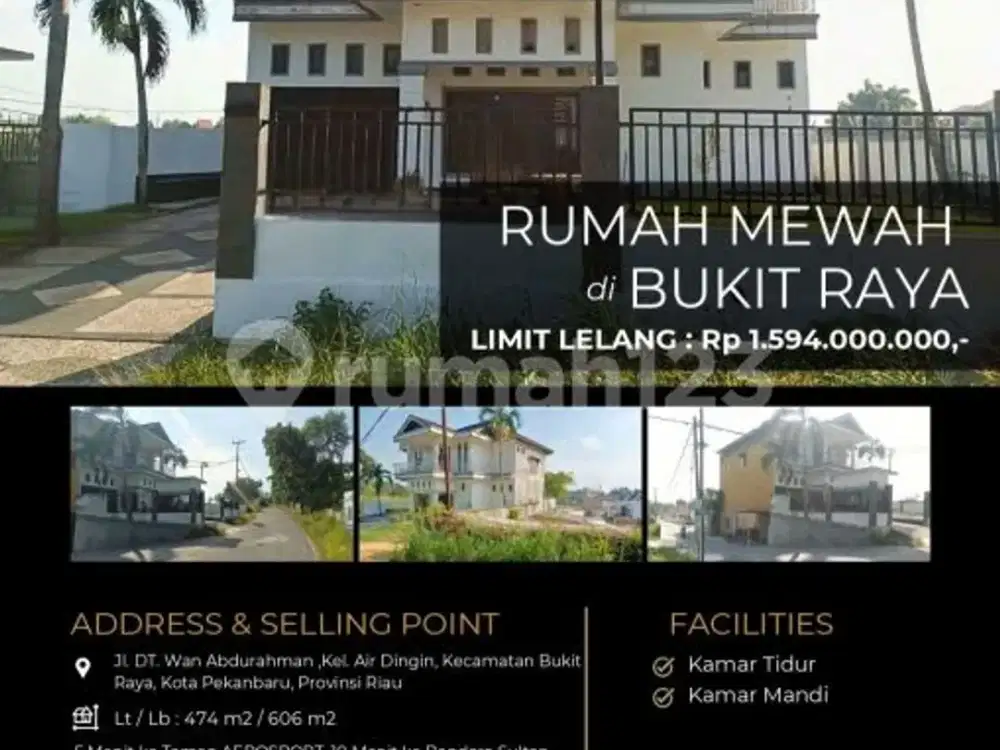 Rumah Mewah 2 Lantai Cantik di Bukit Raya