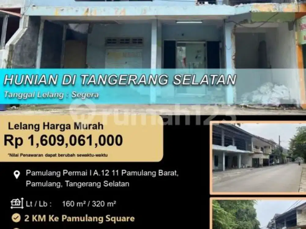 Rumah Butuh Renovasi2 Lantai di Tangerang Selatan