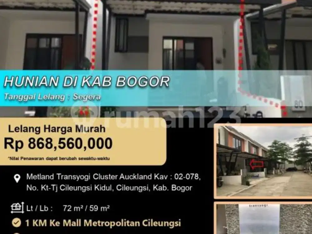 Hunian 2 Lantai Modern Minimalis di Metland Transyogi