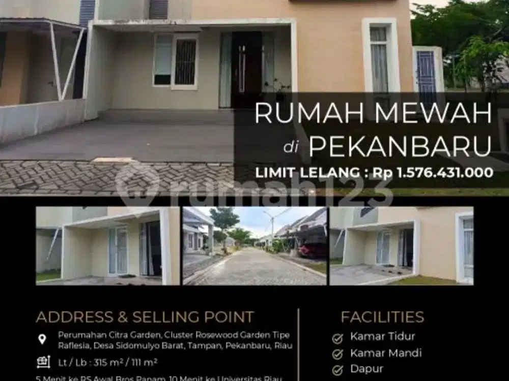 Rumah Mewah Modern 2 Lantai Megah di Pekanbaru