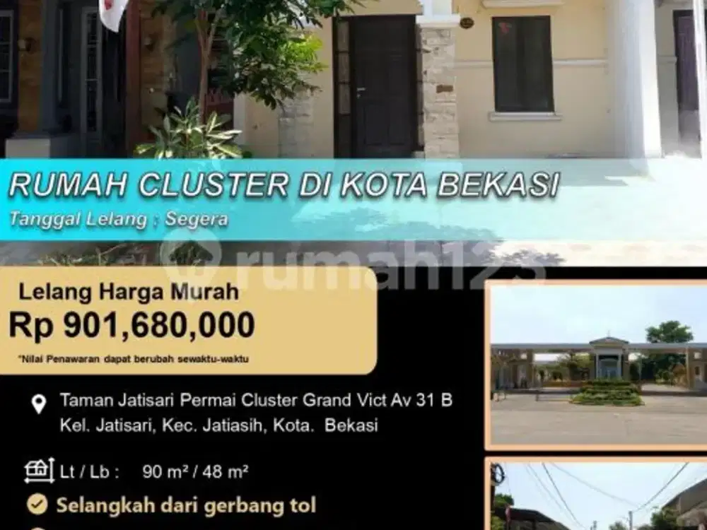 Rumah Minimalis Modern Nyaman di Kota Bekasi