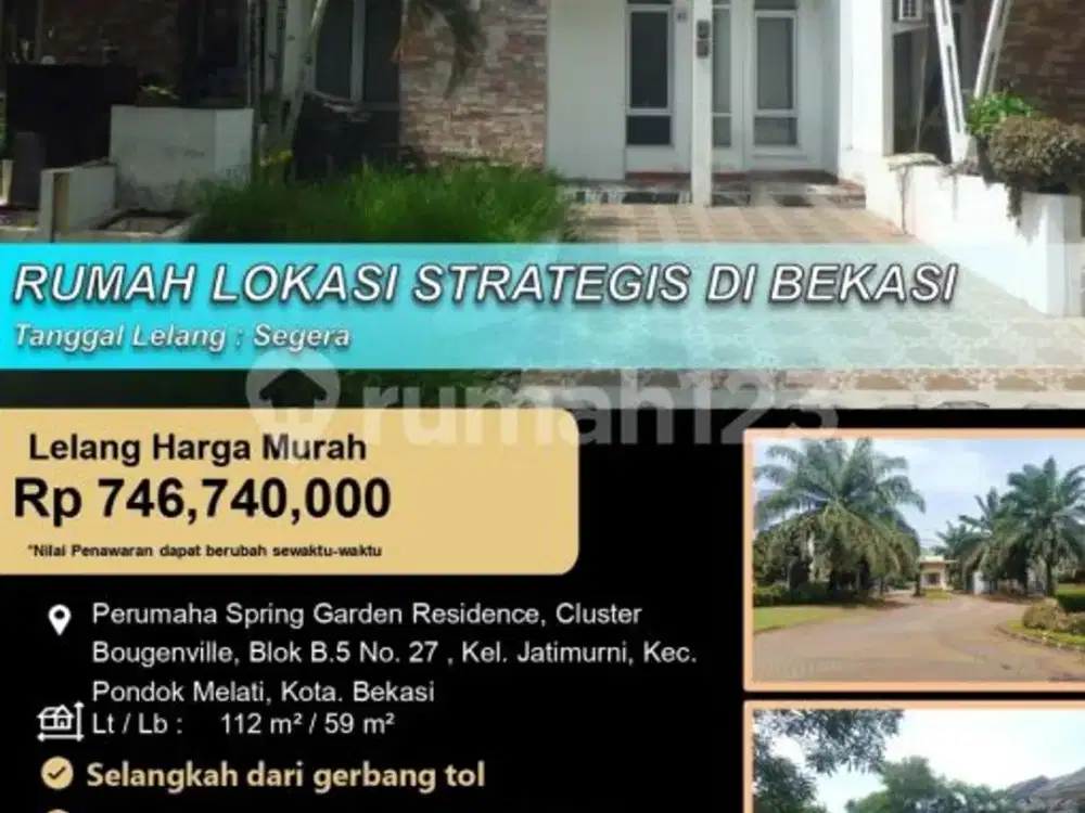 Rumah Modern Minimalis Nyaman dan Asri di Kota Bekasi