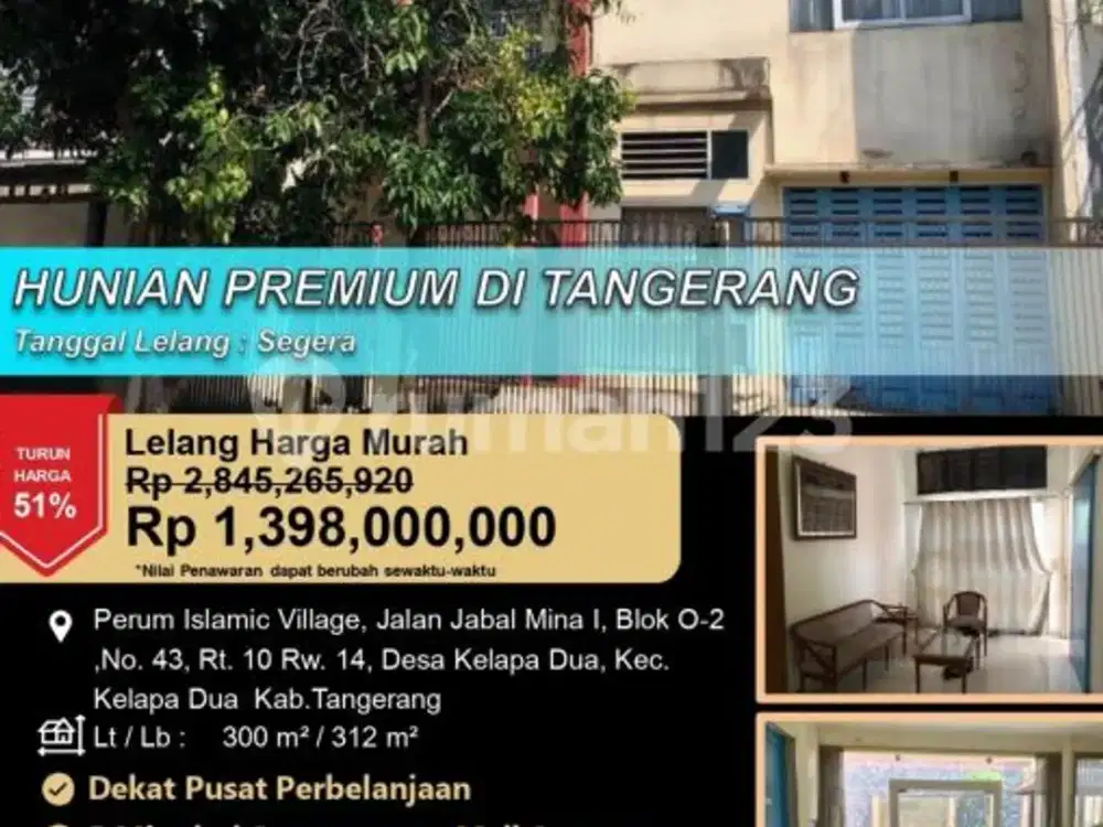 Rumah Premium Eksklusive2 Lantai di Tangerang