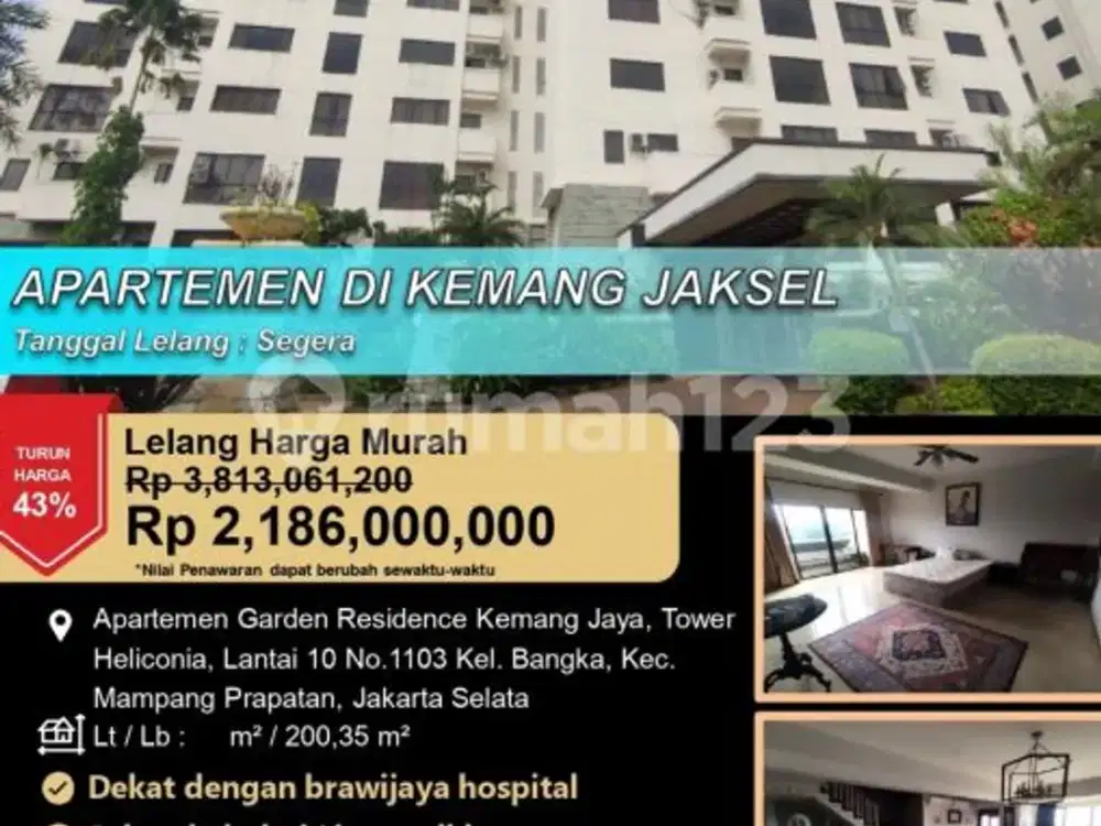 Apartemen Elite di Pusat Kota Kemang di Jakarta Selatan
