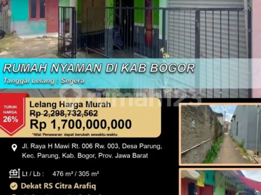 Rumah Kontrakan Cocok untuk Investasi di Kabupaten Bogor