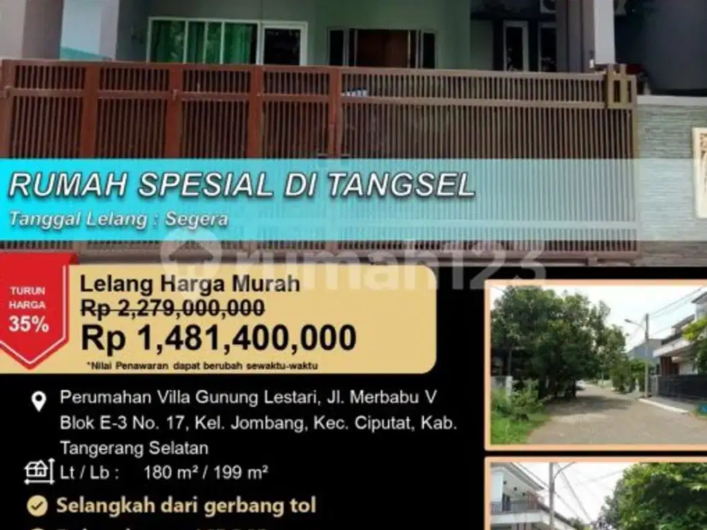 Rumah Spesial 2 Lantai Modern di Ciputat