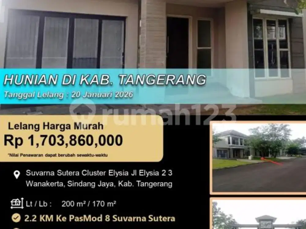 Rumah Idaman Modern 2 Lantai Nyaman Asri di Tangerang
