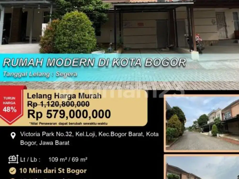 Rumah Hunian Eksklusive 2 Lantai Modern Murah di Kota Bogor