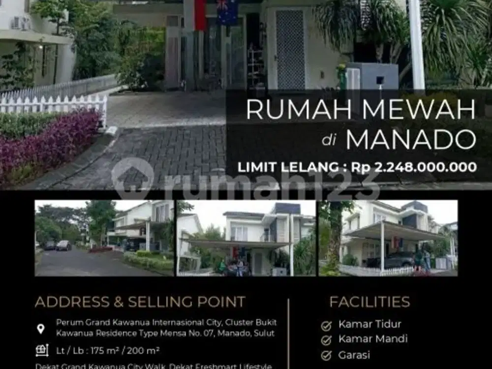 Rumah Mewah dan Megah Modern Siap Huni di Manado