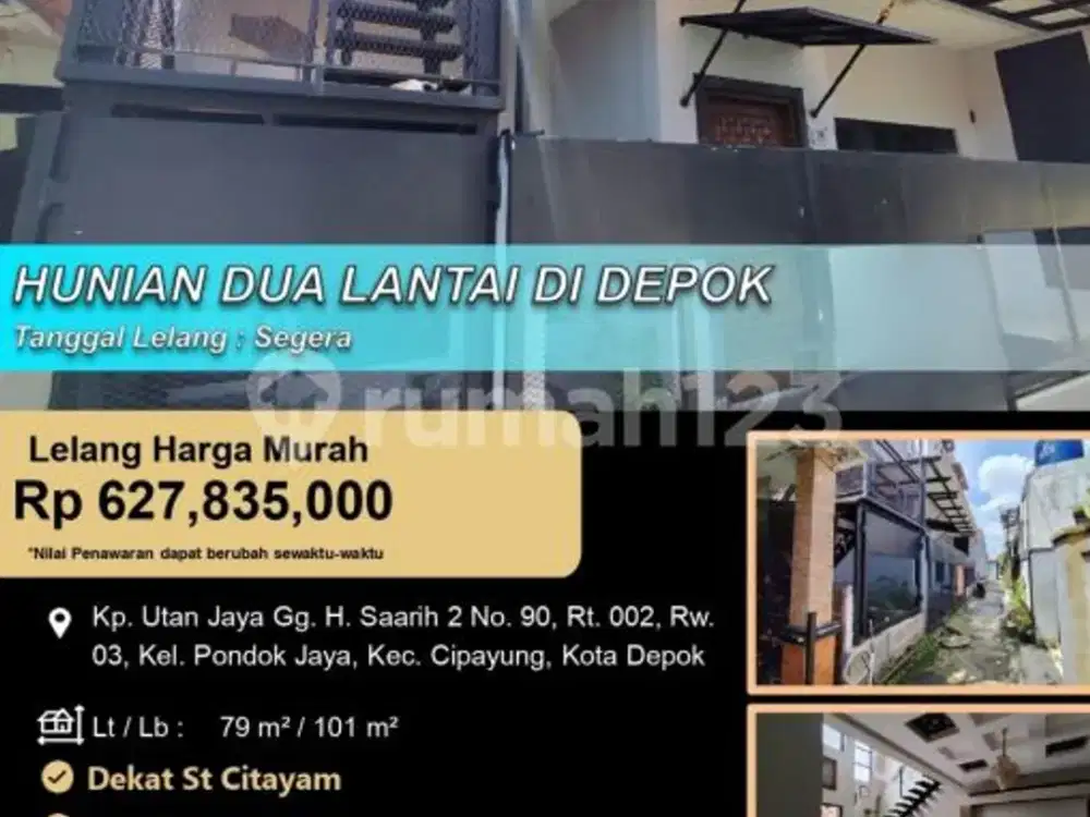 Hunian 2 Lantai Minimalis Strategis di Kota Depok