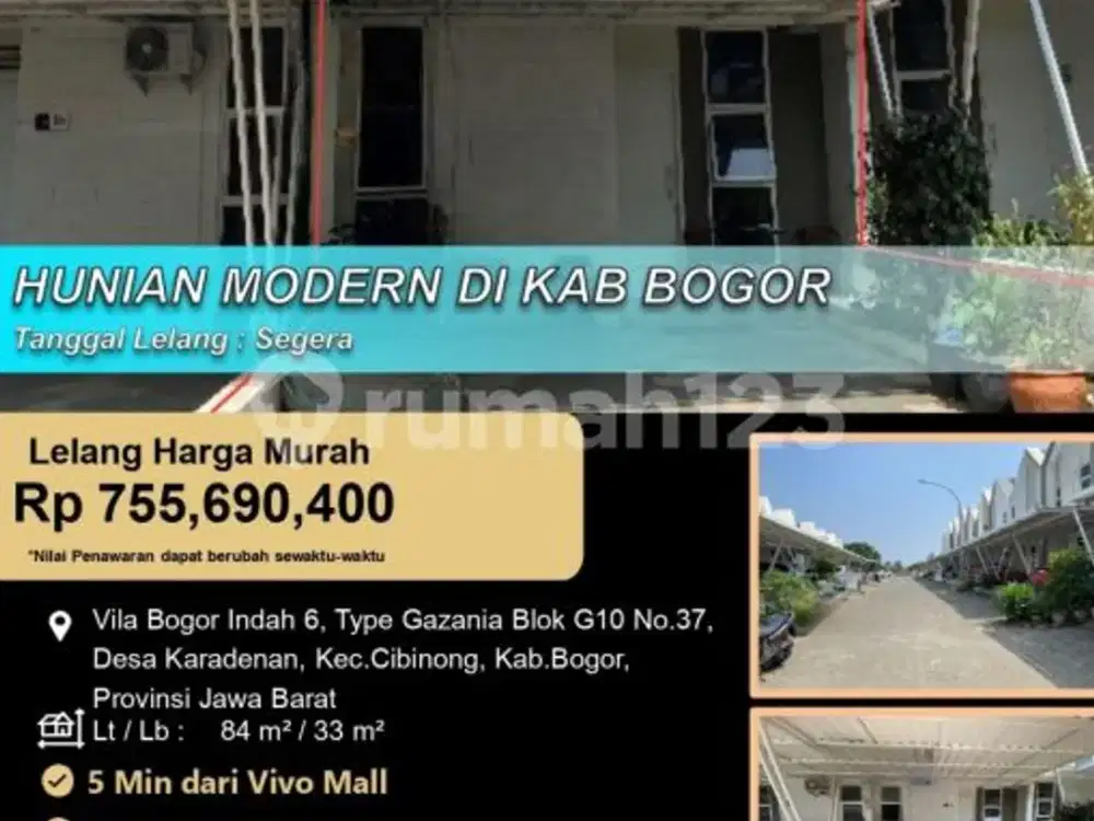 Hunian Modern 1 Lantai Nyaman di Vila Bogor Indah 6