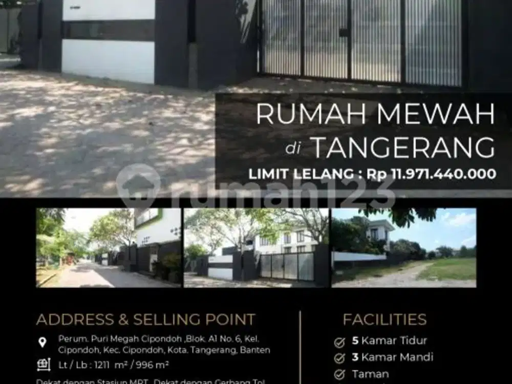 Rumah Mewah Besar Model Minimalis di Kawasan Bebas Banjir